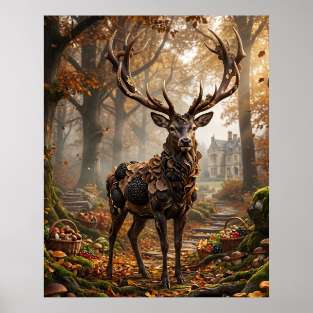 Tröffelhjorts Skogsegendom Poster (Framsidan)