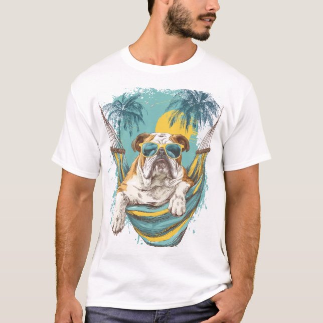 Trög hund � Lojal Rolig Valp T Shirt (Framsida)