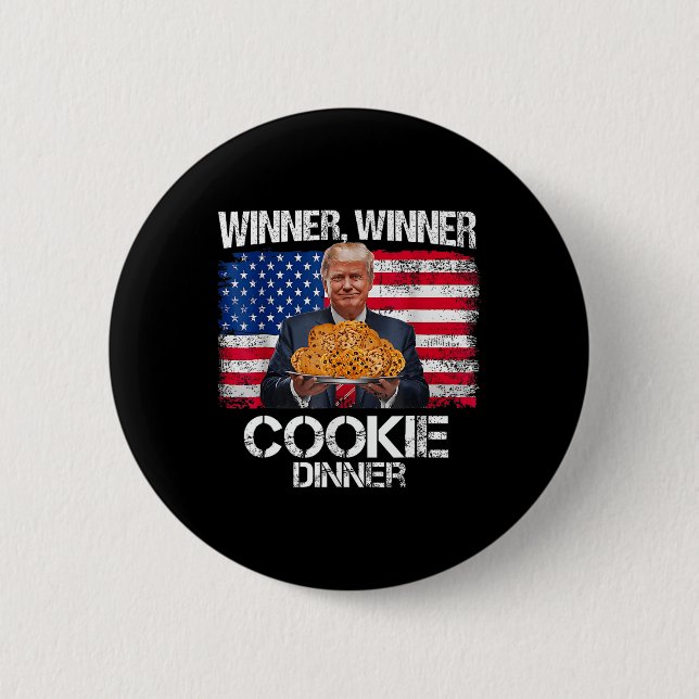Trög juldesign Vinnare Cookie Knapp (Framsida)