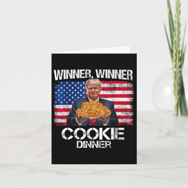 Trög juldesign Vinnare Cookie Kort (Framsida)