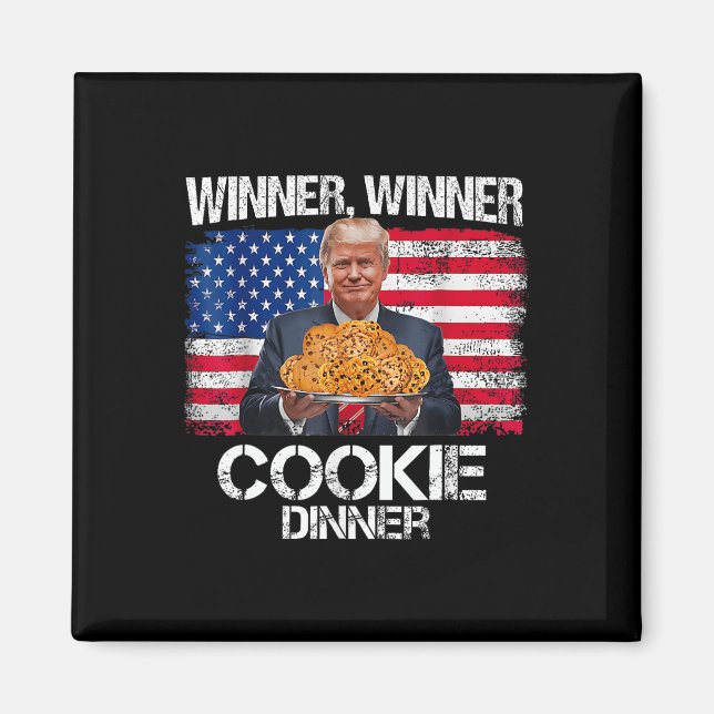 Trög juldesign Vinnare Cookie Magnet (Framsidan)