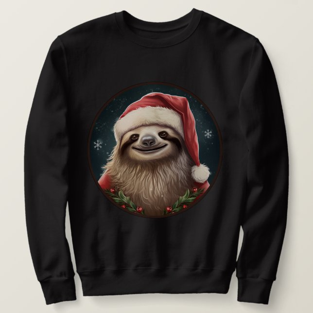 Tröga julsemester lång ärmad tröja (Design framsida)