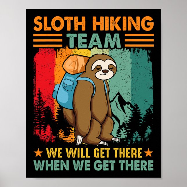 Tröga vandrarlaget Vi kommer dit när vi kommer dit Poster (Framsidan)