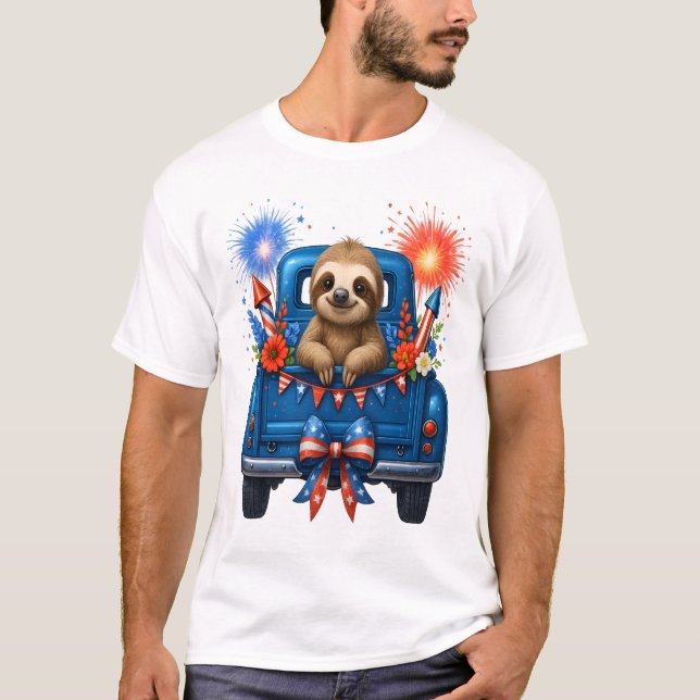 Trögdjur 4 juli Usa T Shirt (Framsida)
