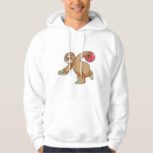 Trögdjur på Bowling med bowlingklot Hoodie
