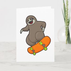 Trögdjur som Skridskoåkare med Skateboard Kort