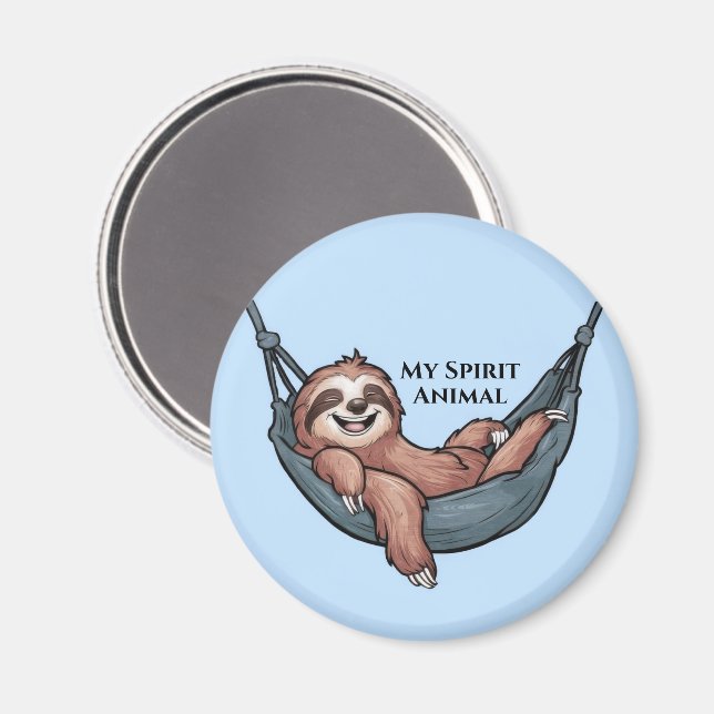 Trögdjur som slappnar av magnet (Front/Back)
