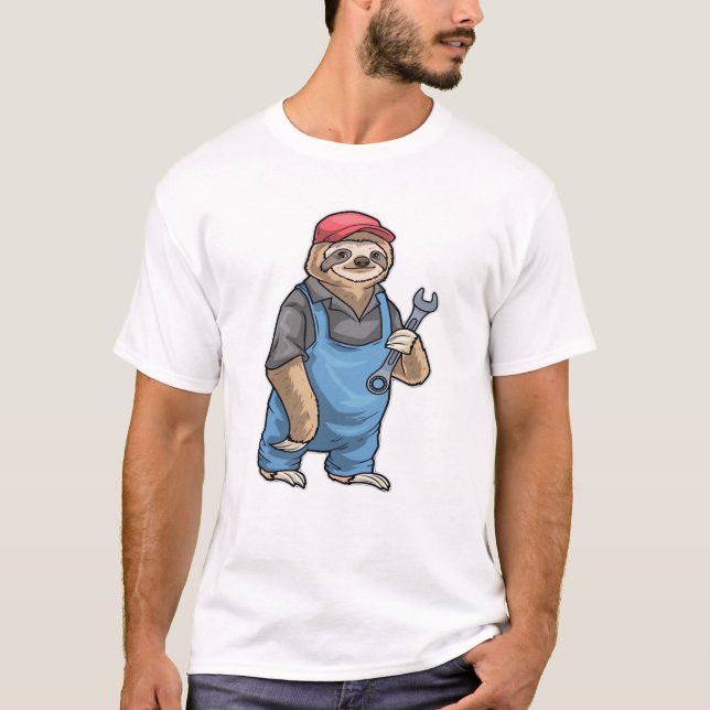 Trögdjursmekaniker skiftnyckel Klassisk t-shirt (Framsida)