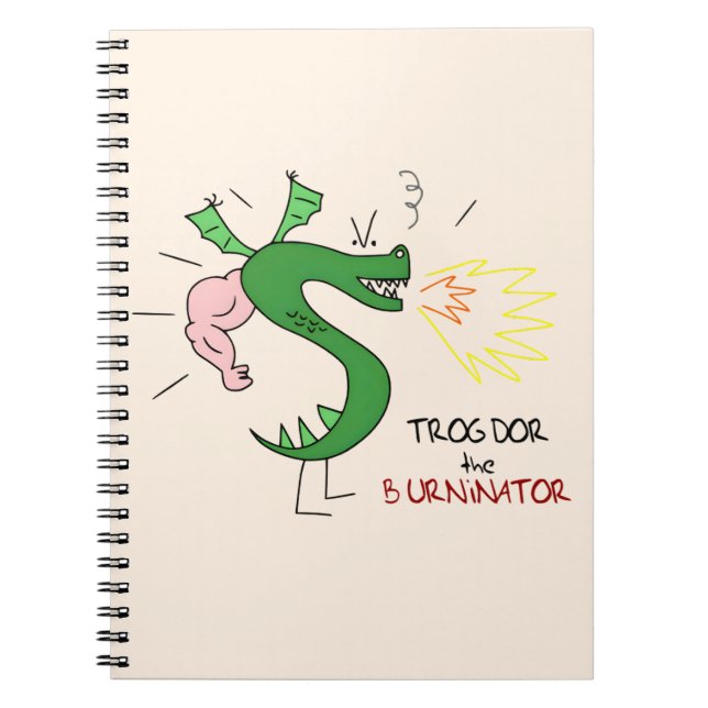 Trogdor Eldsprutan  Anteckningsbok (Framsidan)