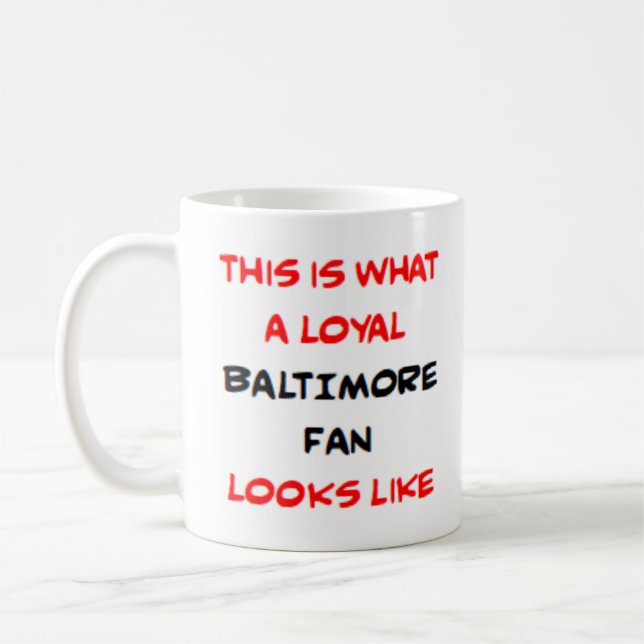 trogen Baltimore-fan Kaffemugg (Vänster)