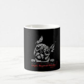 Trogen bortom ord kaffemugg