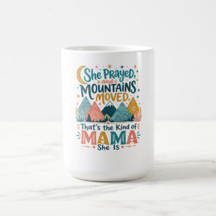 Trogen Mama ”Berg rördes” Kristet Gåva Kaffemugg