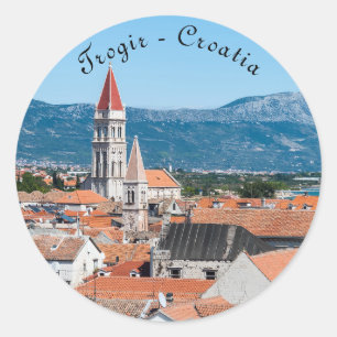 Trogir cathedral torn - Dalmatia, Kroatien Runt Klistermärke