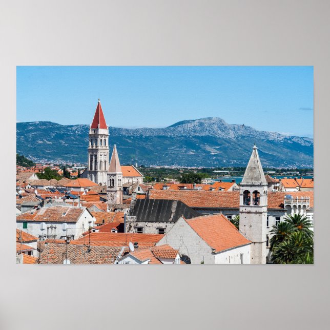Trogir historiska stad - Dalmatien, Kroatien Poster (Framsidan)