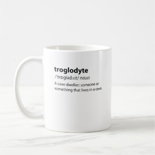 Troglodyte - Funny Cave Dweller Caver Speleology Kaffemugg