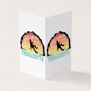 Troglodyte - Funny Cave Spelunking Speleology Kort