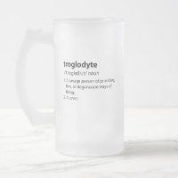 Troglodyte - Lustigt definitionstecken Speleologi