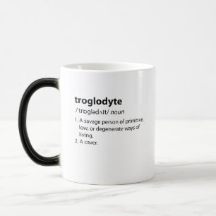 Troglodyte - Lustigt definitionstecken Speleologi Magisk Mugg
