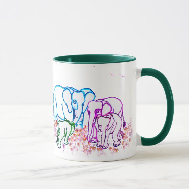 Trogna Elefanter Mugg (Höger)