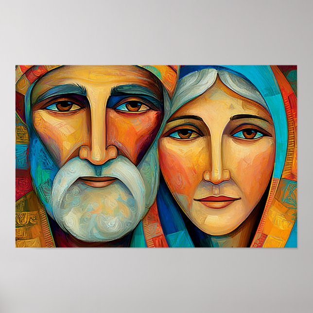 Trogna Jesu morföräldrar Poster (Framsidan)