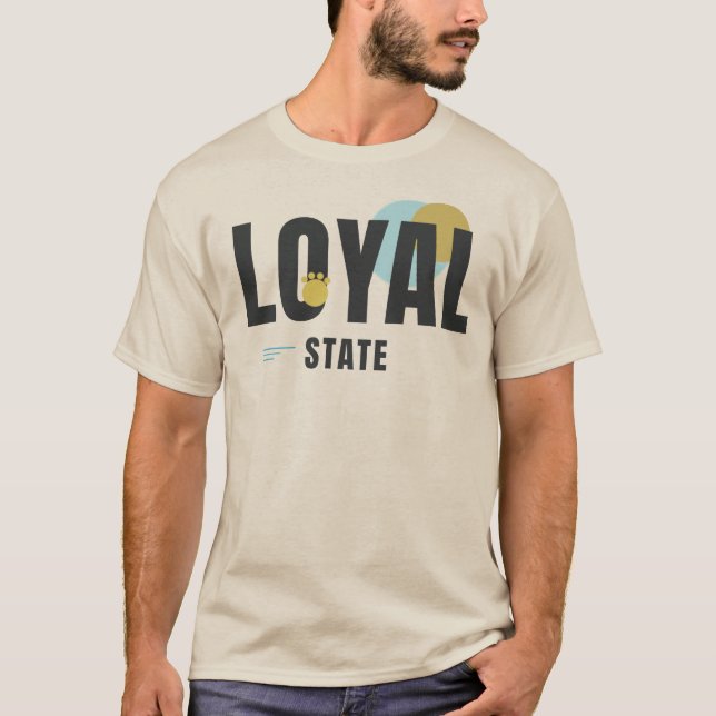 TROGNA STATEN – Hundälskare Geometrisk Typografi D T Shirt (Framsida)