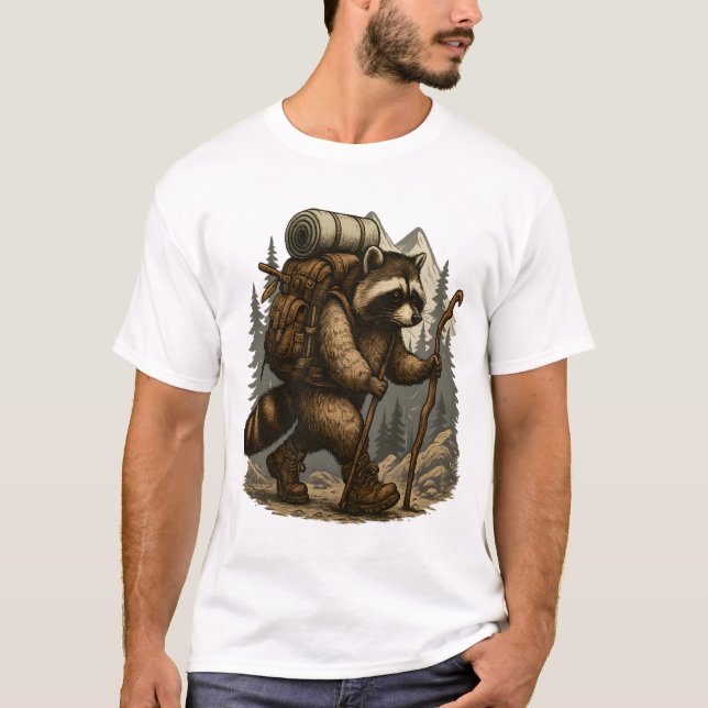 Trögt Camping Vandring T Shirt (Framsida)