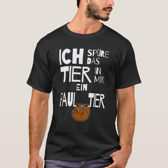 Trögt djur i Mir som säger idé T Shirt (Framsida)