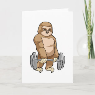 Trögt djur på Bodybuilding med skivstång Kort