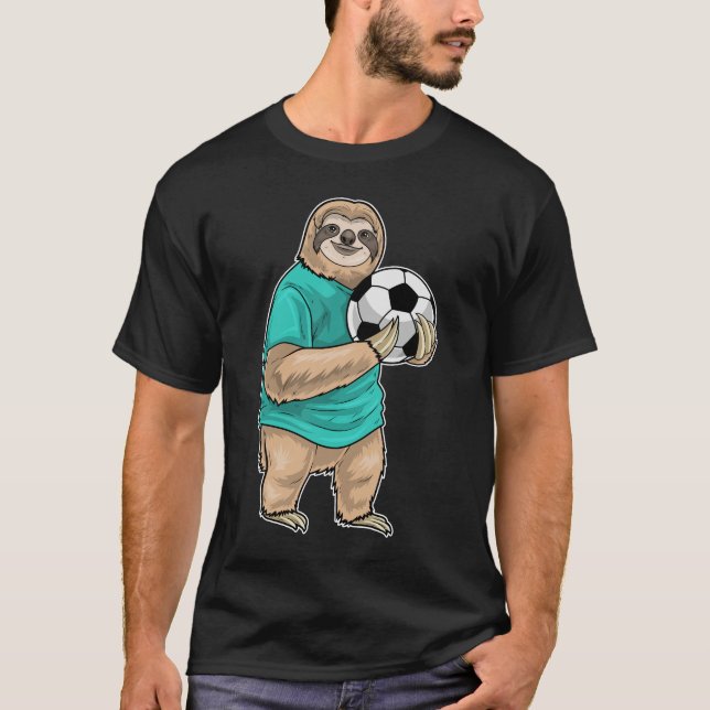 Trögt målvakt Fotboll Sport T Shirt (Framsida)