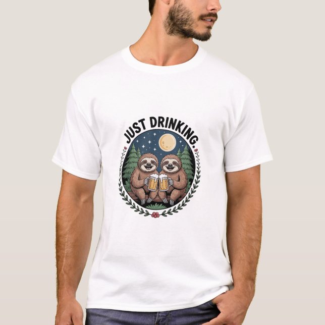 Trögtur med drickande grupp t shirt (Framsida)
