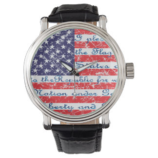 Trohetseden USA-flaggan Armbandsur