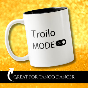 Troilo-läge på rolig Tanguero Tango-dansare Två-Tonad Mugg