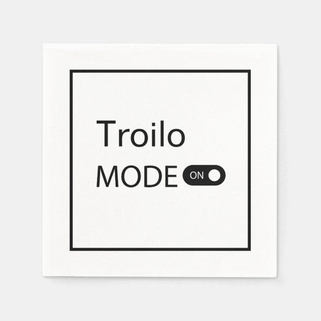 Troilo mode rolig Tanguero Tango Dansare Milonga Pappersservett (Framsidan)