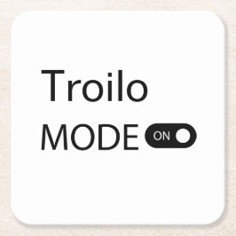 Troilo mode rolig Tanguero Tango Dansare Milonga Underlägg Papper Kvadrat