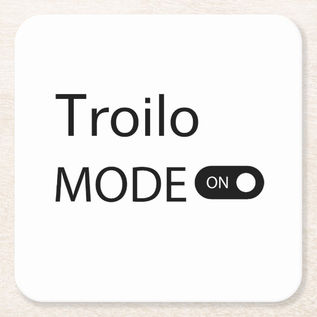 Troilo mode rolig Tanguero Tango Dansare Milonga Underlägg Papper Kvadrat (Framsidan)