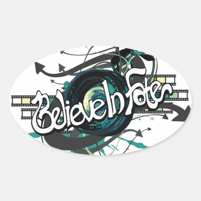 TroInFate Stickers Ovalt Klistermärke (Framsida)