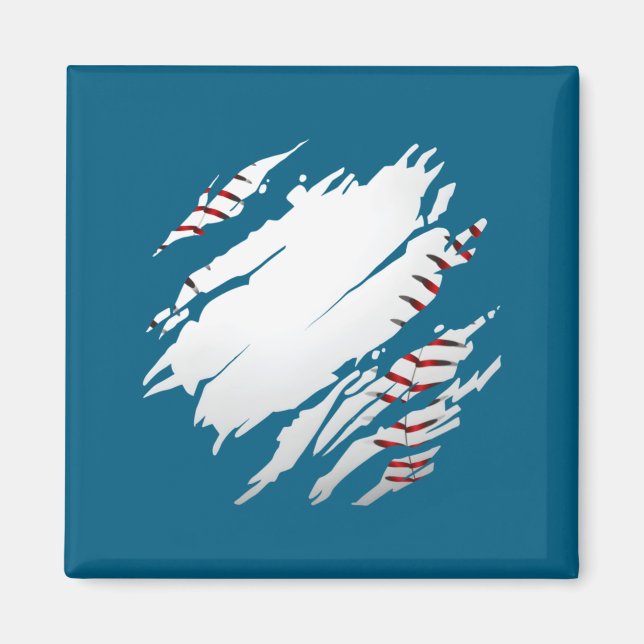 Tröja Baseball Baseball Magnet (Framsidan)