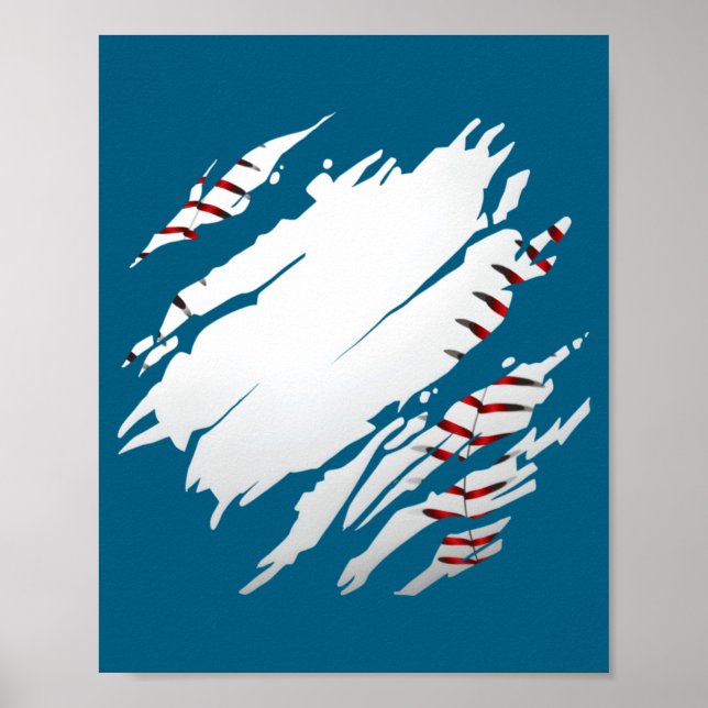 Tröja Baseball Baseball Poster (Framsidan)