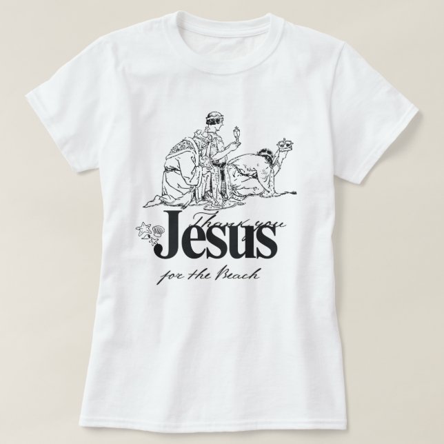 Troja Baserad Sommar T-Shirt | Tack För Den Bea (Design framsida)
