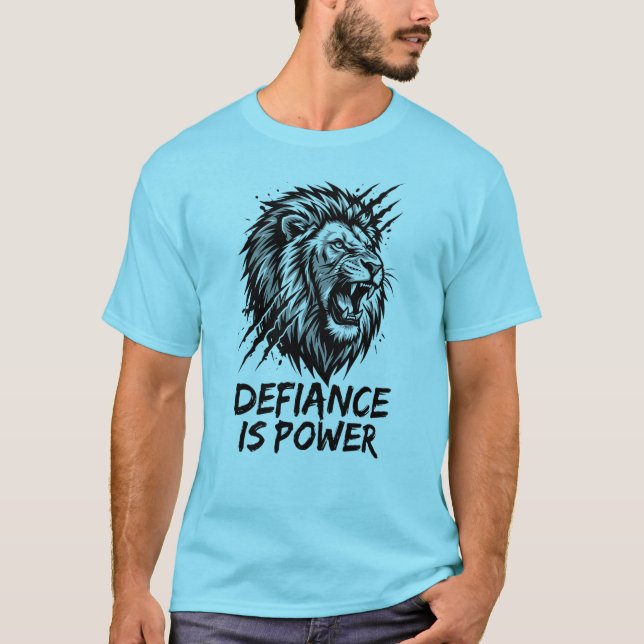 Tröja Defiance Is Power Lion – Born Of Struggle (Framsida)