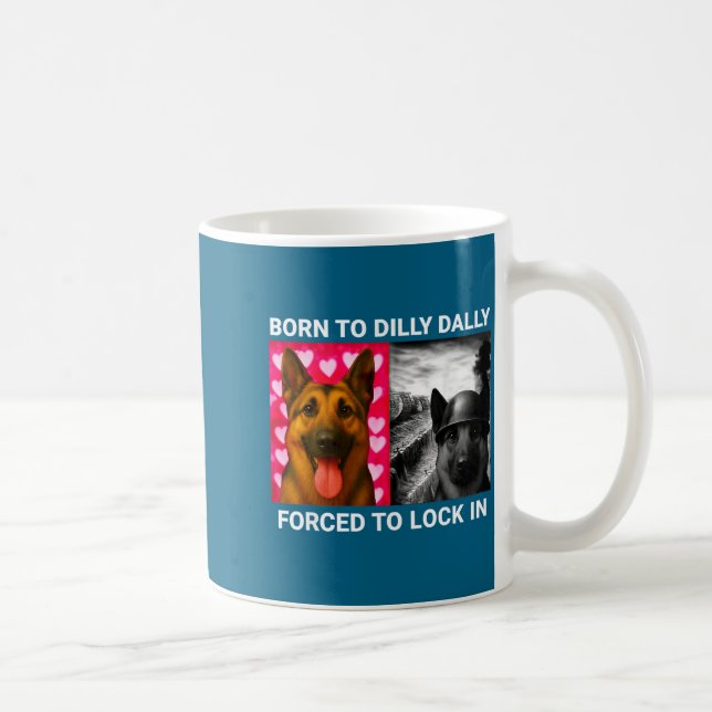 Tröja Född Dilla Dvala Tvingad Lås Kaffemugg (Höger)