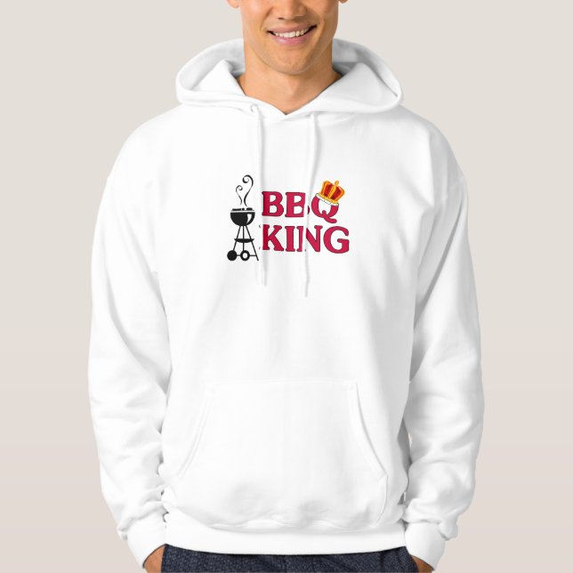 Tröja för BBQ-kungHoodie Sweatshirt (Framsida)