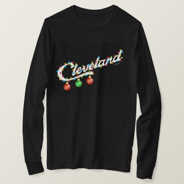 Tröja för Cleveland helgdagljus (Design framsida)