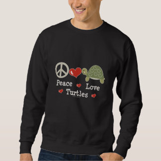 Tröja för fredkärleksköldpaddor sweatshirt