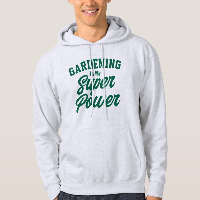 Tröja för herrar - Trädgårdsarbete Hoodie (Framsida)