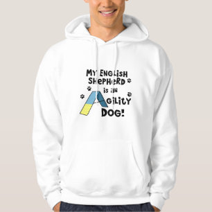 Tröja för hund för engelskaherdeAgility Hooded Med Luva