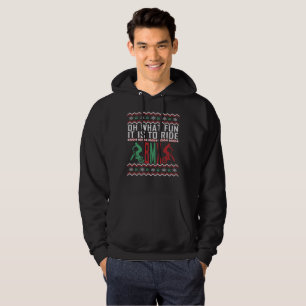 Tröja för jul för BMX-cykel ful Sweatshirt Med Luva
