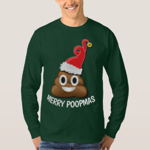 Tröja för jul för Emoji Santa Poop ful