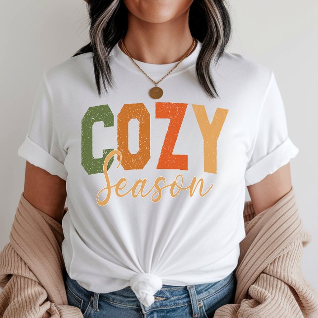 Tröja för mysig säsong, höst, höst, vintertröja (pumpkin spice shirt, cozy fall shirt, cute fall shirt, holiday sweatshirt, fall vibes shirt,)