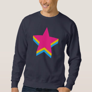 Tröja för Pansexuality pridestjärnor Sweatshirt